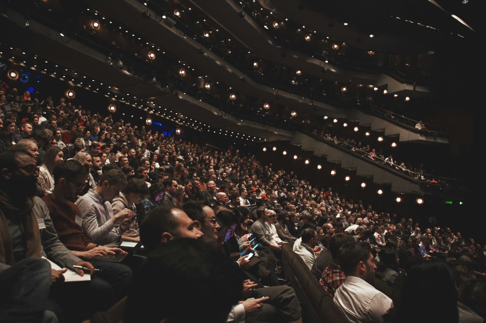 Keynote audience at a leadership conference